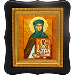 Макрина Каппадокийская, Новая, Младшая преподобная. Икона на холсте.