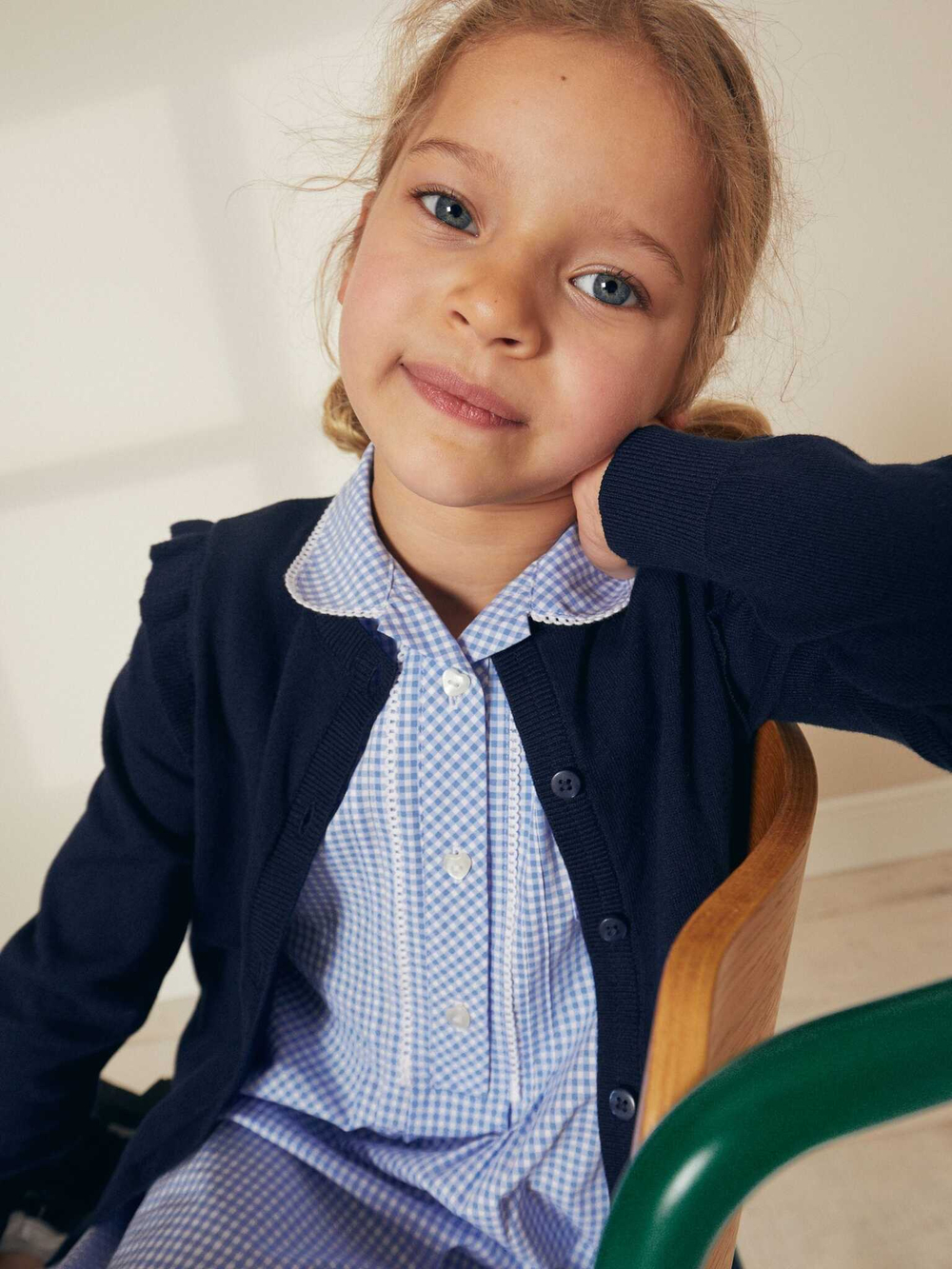 Кардиган школьный для девочки Next C70-107, Темно-синий