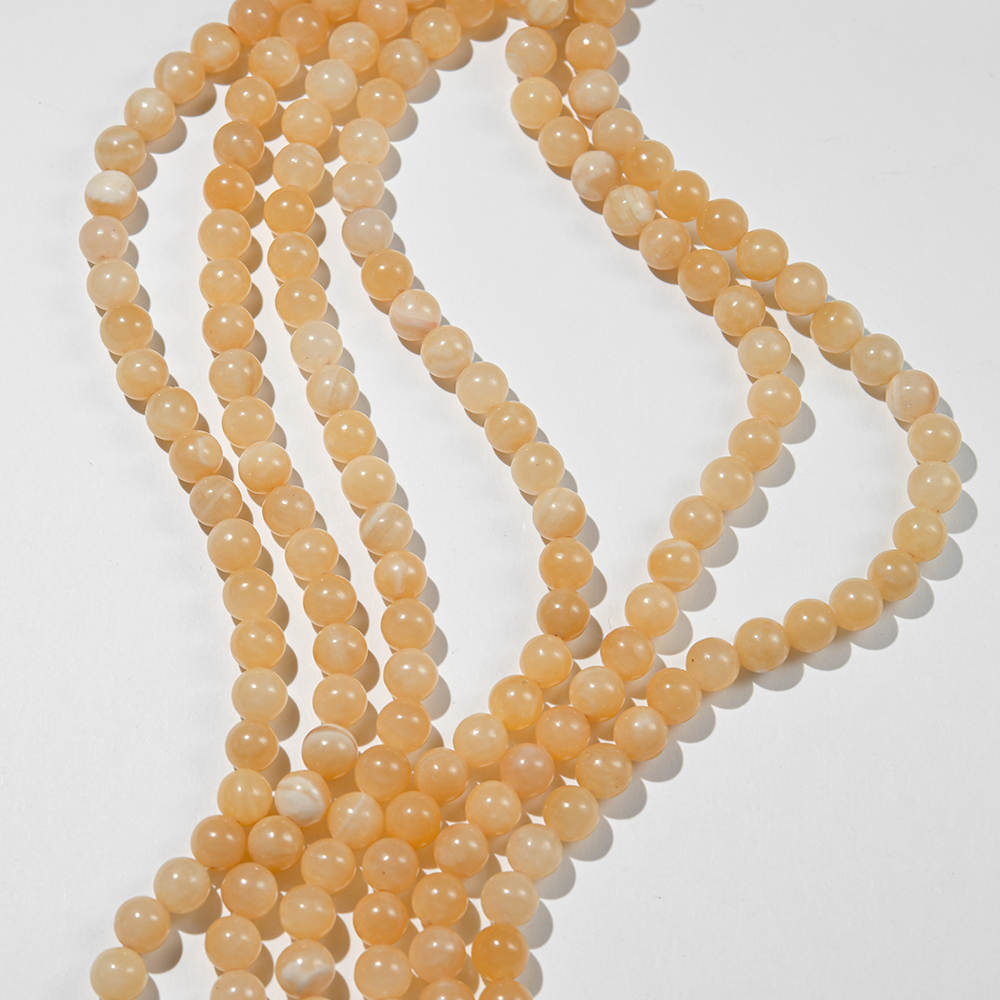 Желтый кальцит, 8,7мм, шар