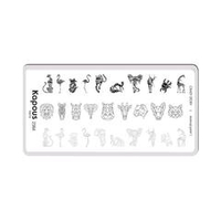 2 Kapous Professional Nails Пластина для стемпинга, Animal print 1  ,