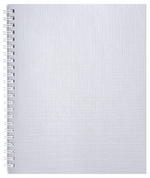 Тетрадь А5 96л. на гребне, клетка "METALLIC Белая" (Хатбер)