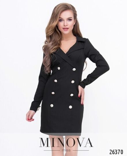 Платье 8595-черный Minova Фото 2