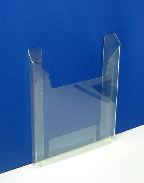 Карман буклетница А4 верт Н=275, 15мм, 1,5 ПЭТ + скотч