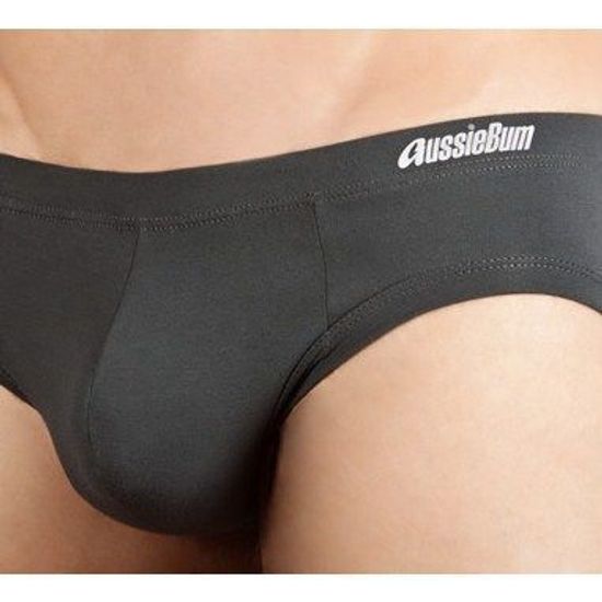 Мужские трусы брифы серые Aussiebum Man Charcoal Brief