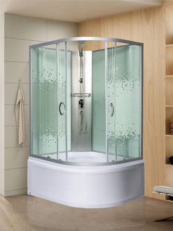 Душевая кабира  МОНОМАХ 10000012098 XL 100/80/44 МЗ L  с поддоном