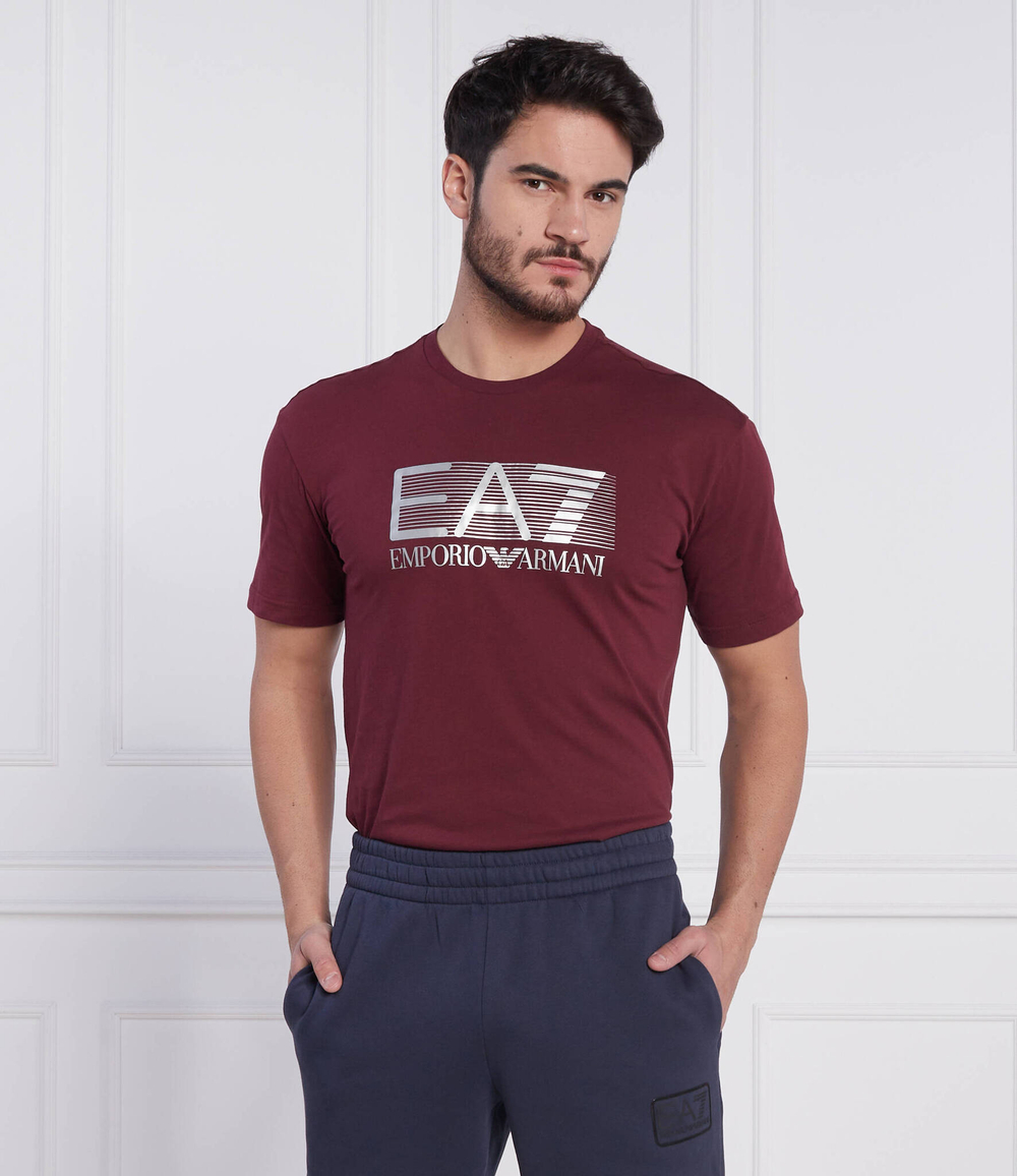футболка EA7 - бордовый(6LPT09 PJ02Z)