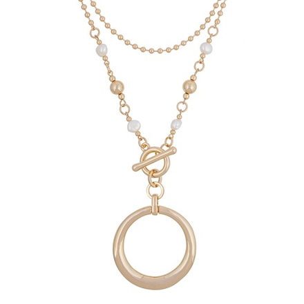 Колье Fiore Luna Perle LN5119BW/RG