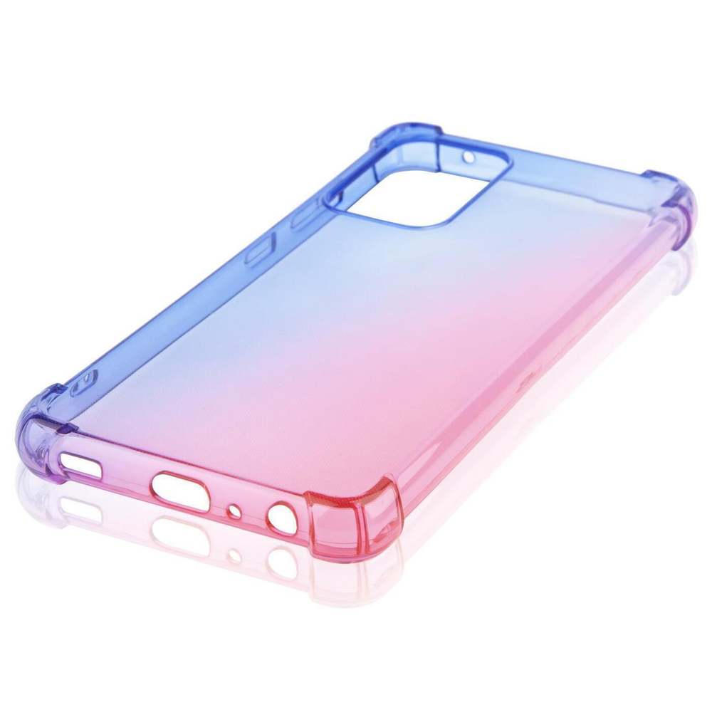 Чехол ROSCO для Samsung Galaxy A52 оптом (арт. SS-A52-HARD-TPU-DARKBLUE-PINK)