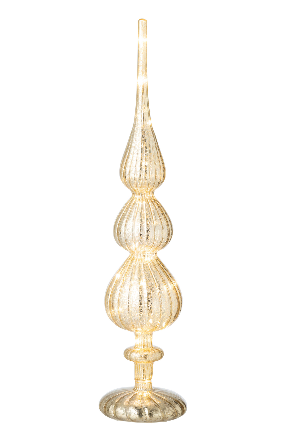 Декор светодиодный "Пика" античное золото 11x11x48см