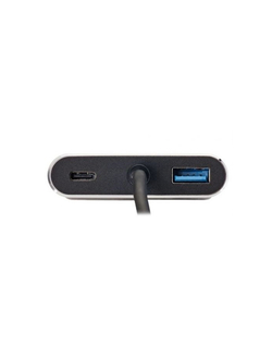 USB-хаб (концентратор) VCOM TUC055 Кабель-концентратор USB3.1 TypeCm --&gt;HDMI+USB3.0+PD+VGA Alum Grey 4K@30Hz, Telecom[6926123465530]
