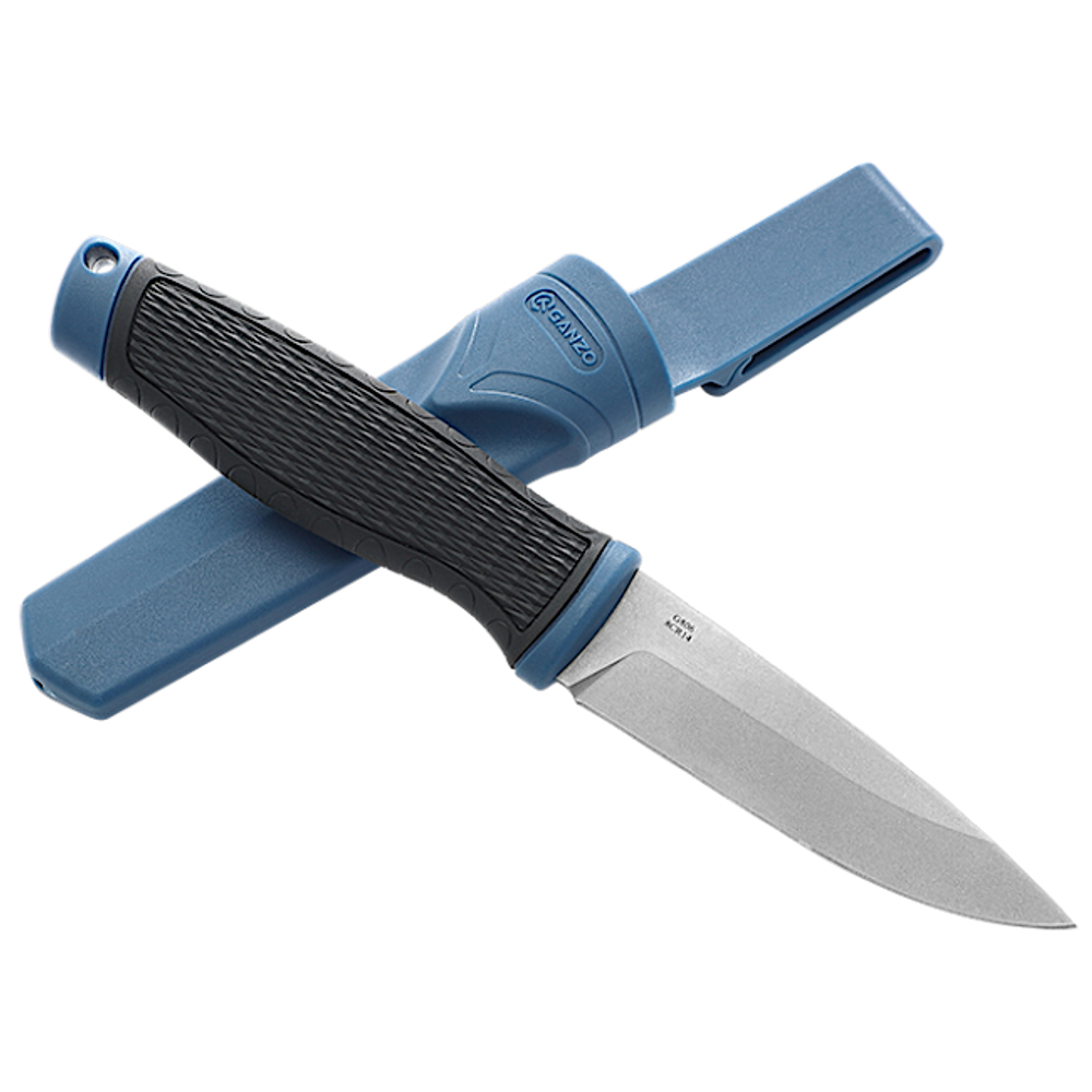 Нож Ganzo G806-BL черный с синим 8CR14