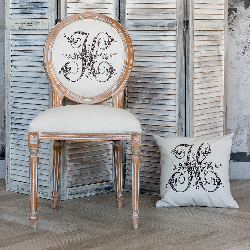 Арт-подушка Объект мечтыМонограмма буквы H