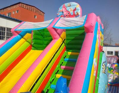 Коммерческий надувной батут-горка «Приключения рыбки» 7*4*5.5 м