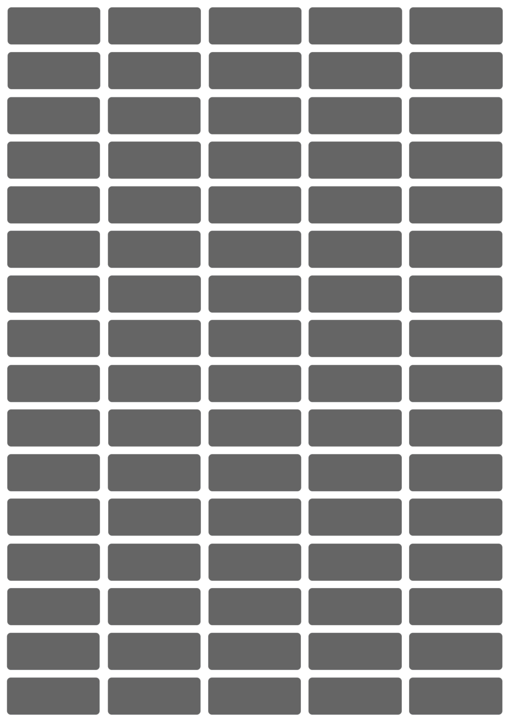 Виниловые наклейки для маркировки Policomprint М8, 25х10 мм. 80 шт.