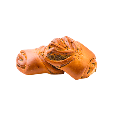 Сдобная булочка "Гребешок" с маком / 1,75 кг / Баттерфляй