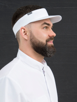 Головной убор - кепка козырек продавца Белый