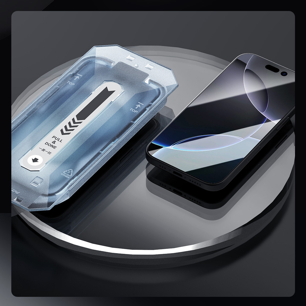 Стекло из закаленного стекла от Nillkin для iPhone 16 Pro Max, серия CP+PRO Anti-Explosion Glass Screen Protector 0.33mm, 2.5D (в комплекте ванночка для установки)