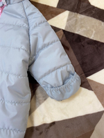 138/6 Комбинезон "Колибри" серый/розовый (Размер: 74)