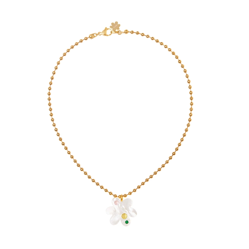 Колье Суперцветение – Перламутр