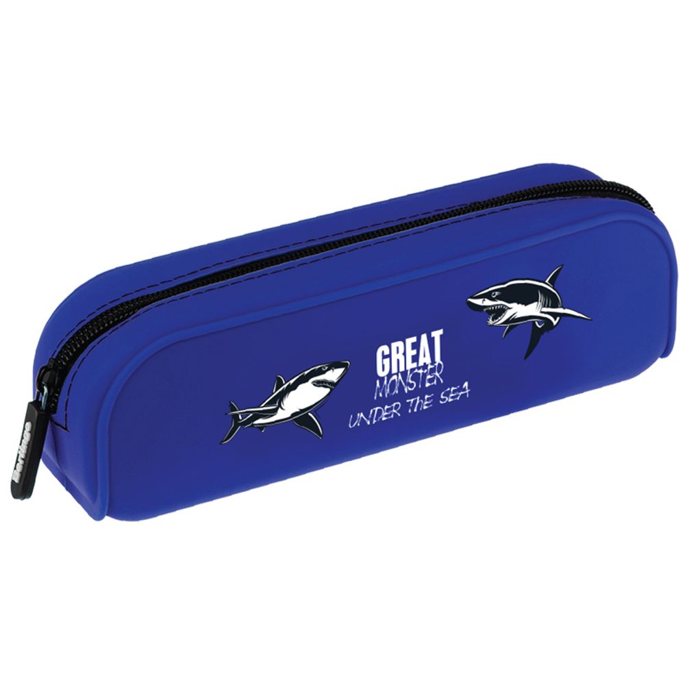 Пенал мягкий 200х60х50 Berlingo Great monster, силиконовый