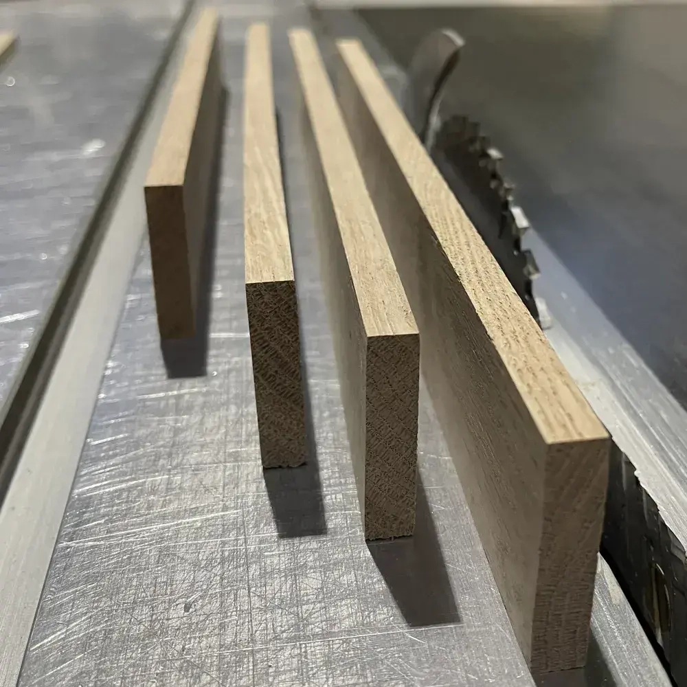 шпон (ламель) дуб 7х60х500 мм. Заготовка для творчества, хобби, поделок, мебели.