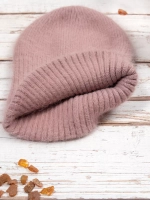 шапка ангора зимняя пушистая вязаная модная