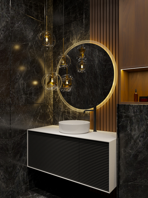 Armadi Art MINIMAL 120 Рифлёный Фасад лак(RAL)+ 6mm WHITE ACRILIC 2 ящика