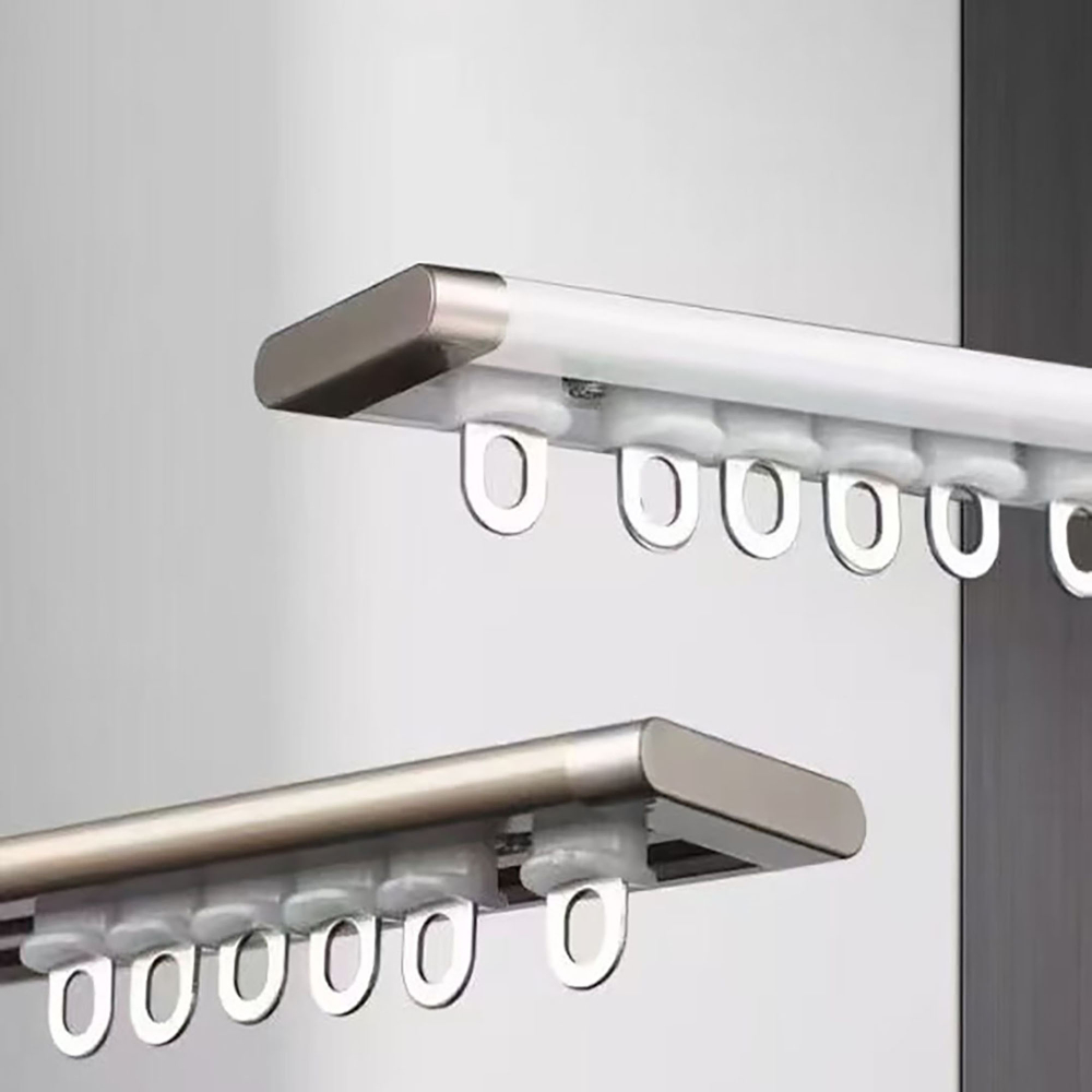 Ультратонкий алюминиевый карниз для штор, потолочный