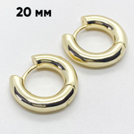 Ювелирные швензы Конго с позолотой, размер 20*4,3 мм, цена за пару