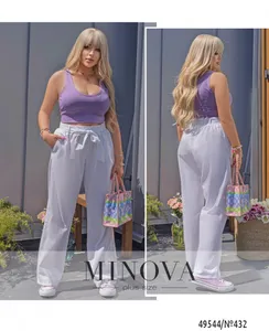 Брюки 432-белый Minova