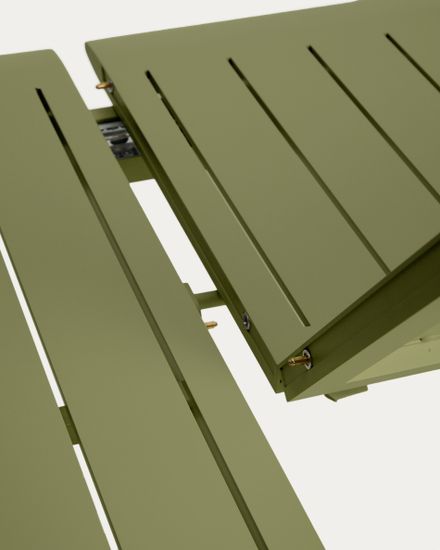 Комплект садовой мебели Brela стол и 6 стульев Luri из зеленого алюминия