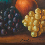 Натюрморт с цветами и фруктами