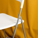 Комплект стульев складных Anders, белый, 46х44х78 см, полипропилен/металл