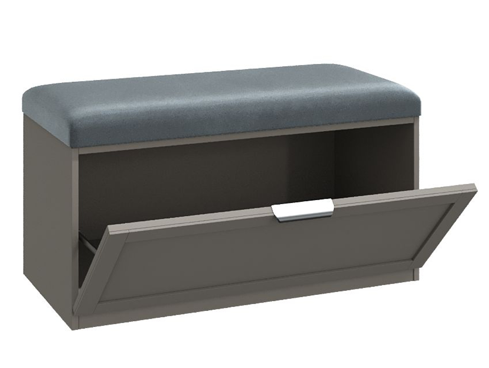 Тумба-обувница Нордик в прихожую 900х450х480, серо-коричневая