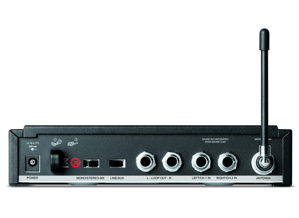 SHURE P3TERA215CL K3E беспроводная система персонального мониторинга PSM300 с наушниками SE215, частоты 606-630 MHz