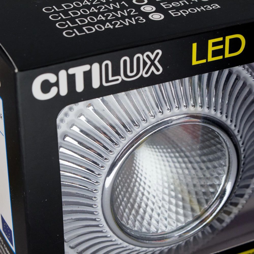 Citilux Дзета CLD042W1 LED Встраиваемый светильник с диммером