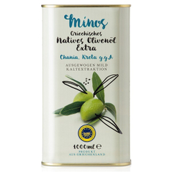 Оливковое масло УРОЖАЯ 2025 MINOS CHANIA Extra Virgin 1 л Греция (Крит)