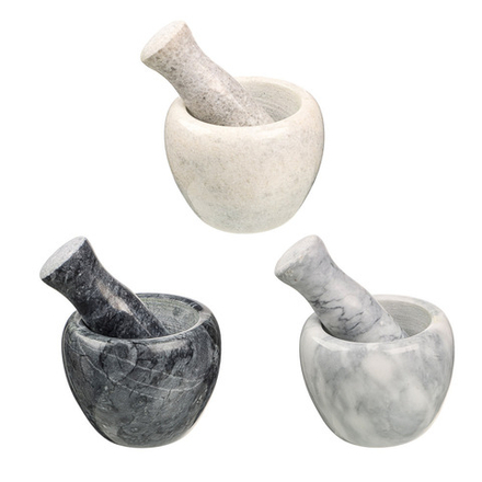 VETTA Ступка с пестиком, 10x7,5см, мрамор, 3 цвета