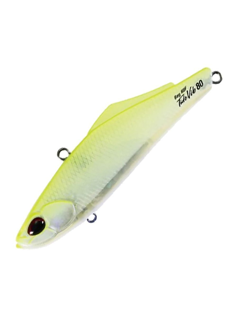 Воблер DUO Bay Ruf Tide Vib 80, CEA0737 Lime Head Clear Gigo, 80 мм, 25 г, тонущий, виб