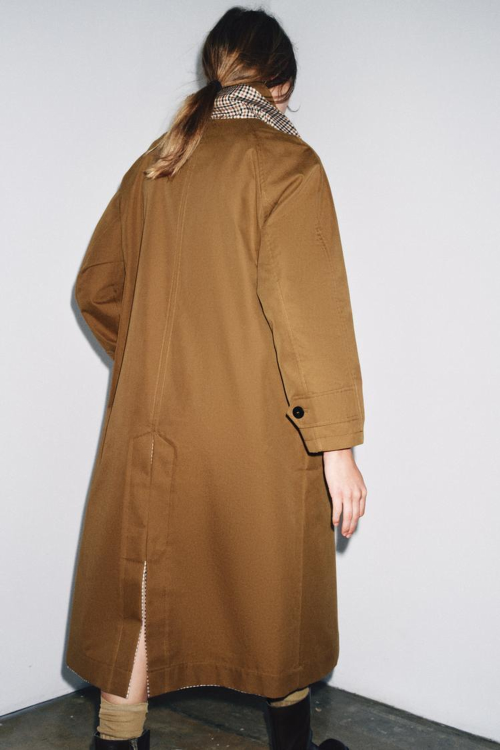 ZARA ДВУСТОРОННИЙ ТРЕНЧ — ZW COLLECTION, КАРАМЕЛЬНЫЙ