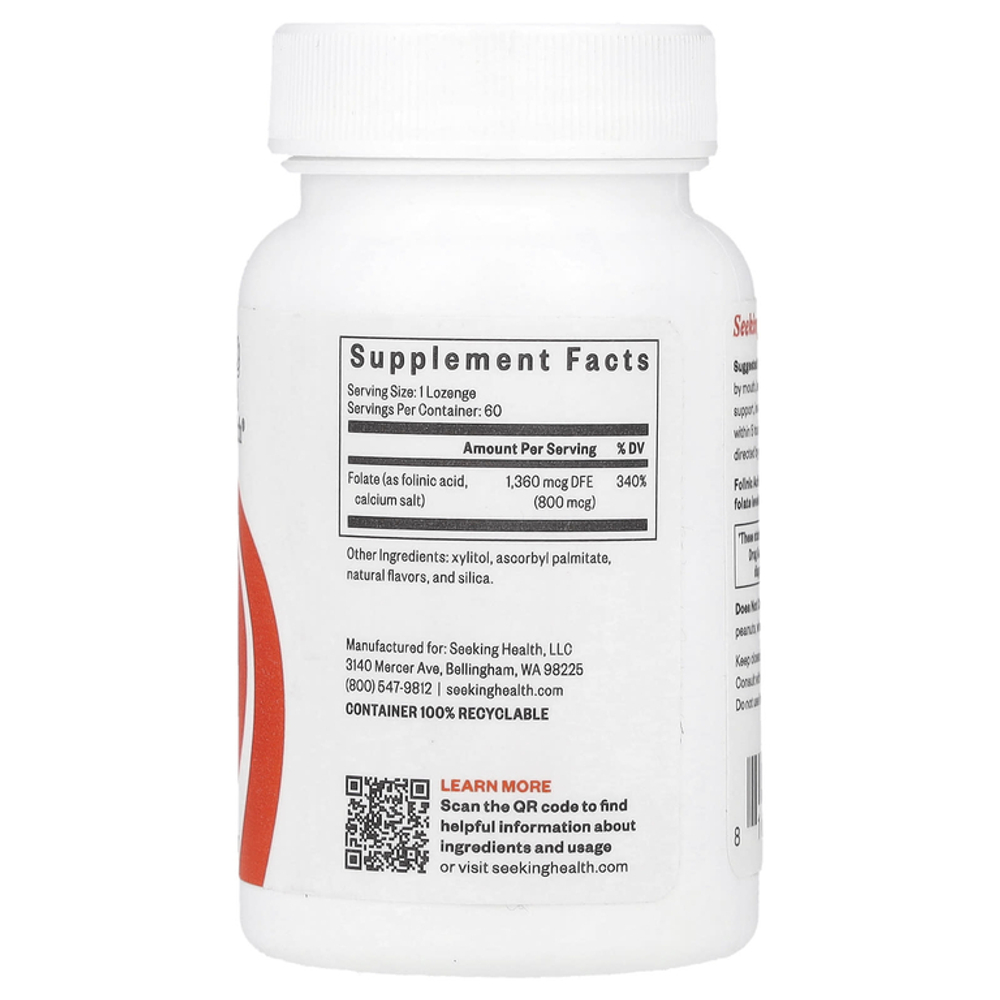 Seeking Health Folinic Acid 60 lozenges.
