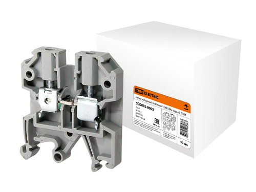 Зажим наборный ЗНИ 6мм2 серый TDM (40шт/уп)