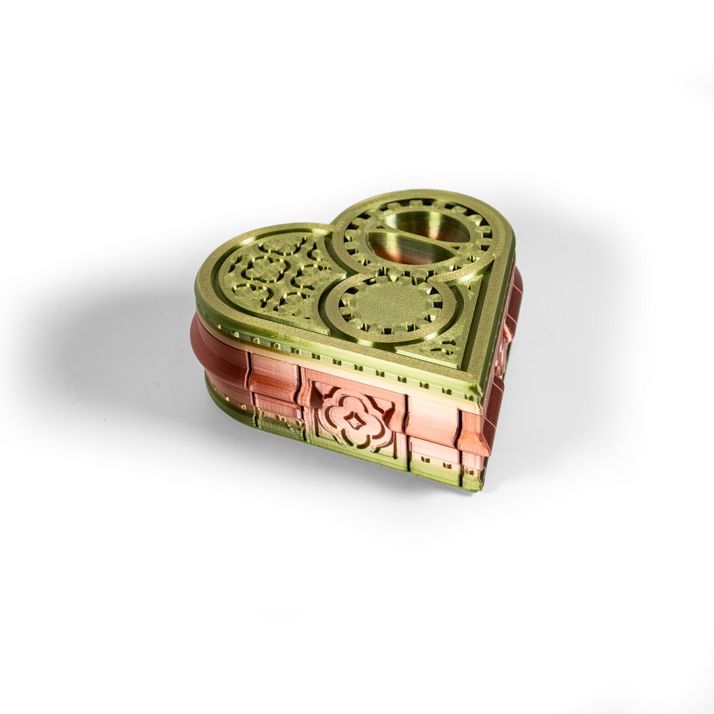 Механическое сердце-шкатулка, игрушка, подарок на 14 февраля, 8 марта, 3D печать