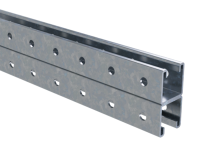 Двойной С-образный профиль 41х41, L2600, толщ.2,5 мм, нержавеющая сталь AISI 304