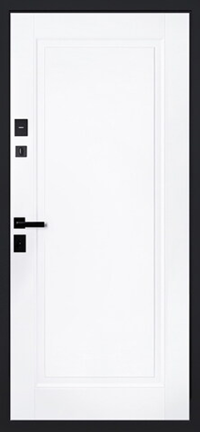 Стальная дверь "Plata" (умная электронная дверная ручка с отпечатком пальца Smart lock T888 Черная)