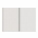 Тетрадь бумвинил, А4, 80 л., скоба, офсет №2 ЭКОНОМ, клетка, STAFF, СИНИЙ, 402649