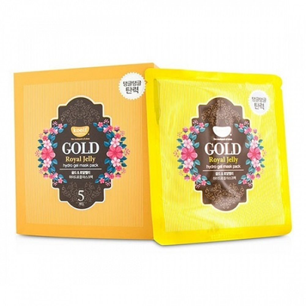 Маска гидрогелевая для лица Золото и пчелиное маточное молочко Koelf Gold & Royal Jelly Hydro Gel Mask Pack 30г