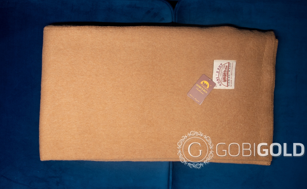 Одеяло детское из 100% верблюжьей шерсти 110х140 см. - камел