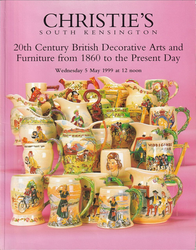 Каталог аукциона Christie's, Лондон, Британское декоративно-прикладное искусство ХХ века и мебель с 1860 года по настоящее время от 5 мая 1999 года