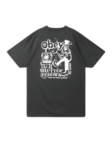 Мужская Футболка Obey Smash The Control Machine